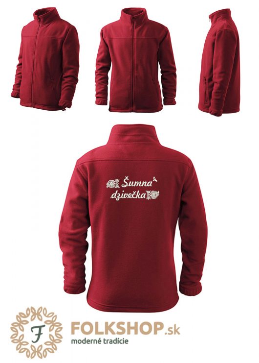 FLEECE-bordová_šumná-dzivečka_KIDS