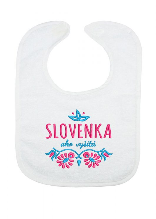 Slovenka-ako-vyšitá_froté-podbradník